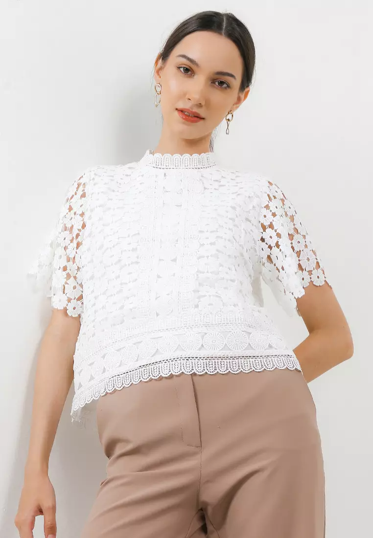 Crochet Lace S/S Blouse