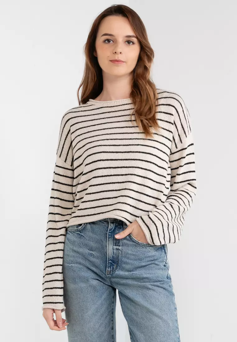 Roll Over Boat Neck Pullover